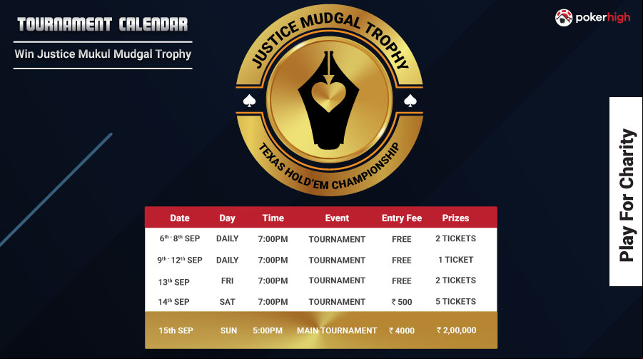 Justice Mudgal trophy calendar